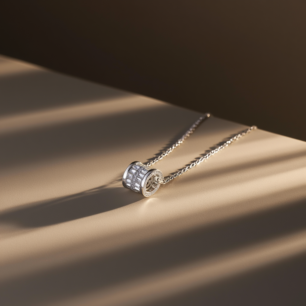 Double-Layer Stainless Steel Necklace with Crystal Bead | Layered Clavicle Chain for Women | Party-Ready Jewelry