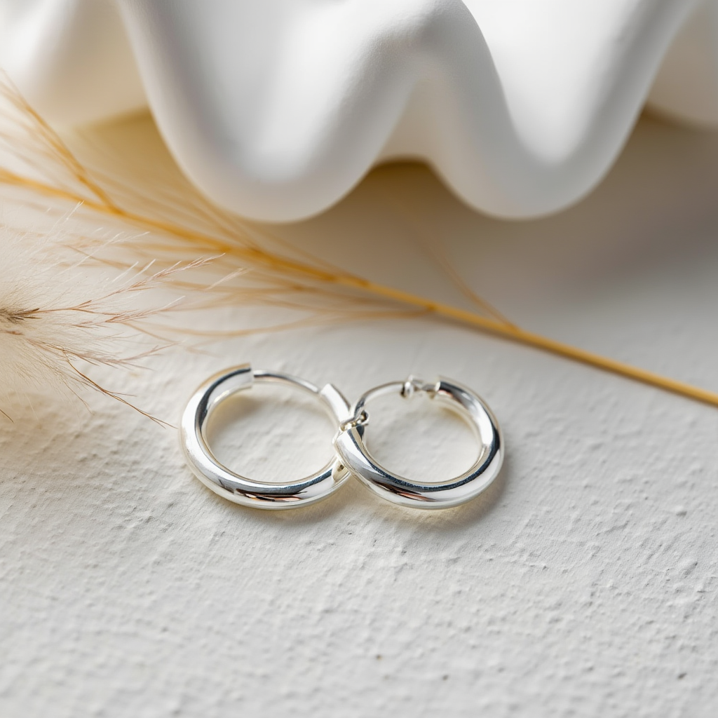 2PCS Tiny Stainless Steel Huggie Hoop Earrings┃Unisex Small Punk Circle Cartilage Piercing Jewelry