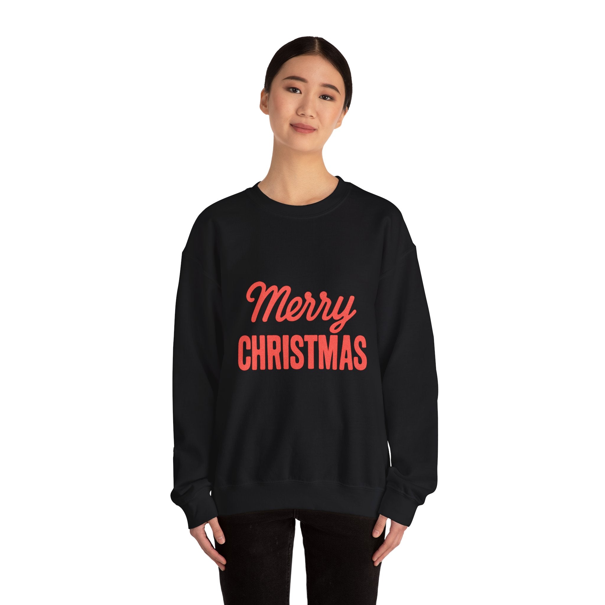 Merry Christmas Crewneck Sweatshirt – Classic Holiday Pullover