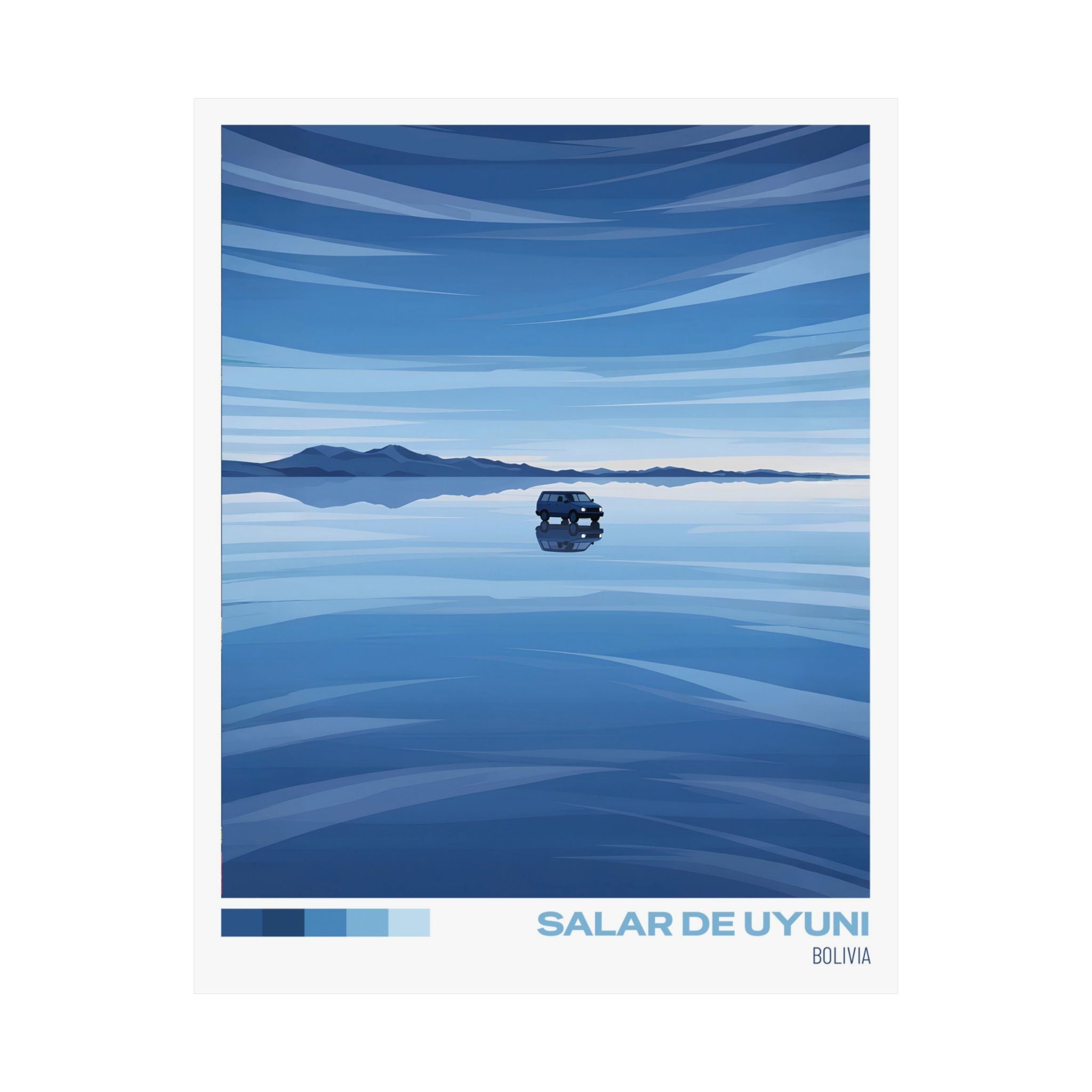 Salar de Uyuni Travel Poster | Wall art | Home decor