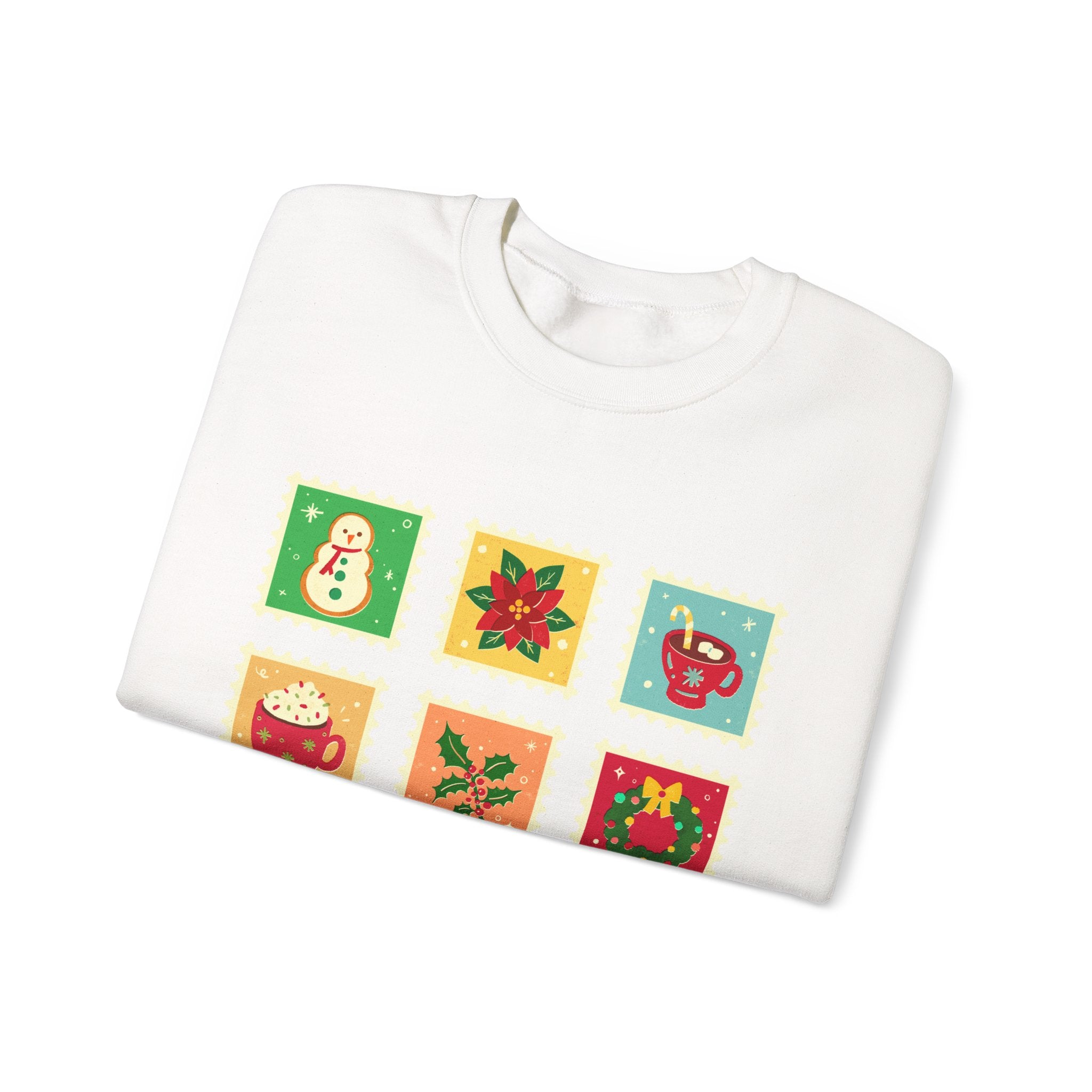 Retro Christmas Icons Sweatshirt | Vintage Holiday Graphic Crewneck for Women & Men