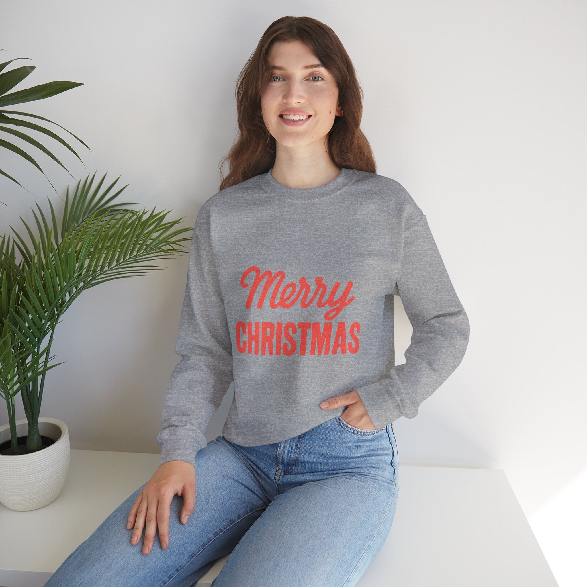 Merry Christmas Crewneck Sweatshirt – Classic Holiday Pullover