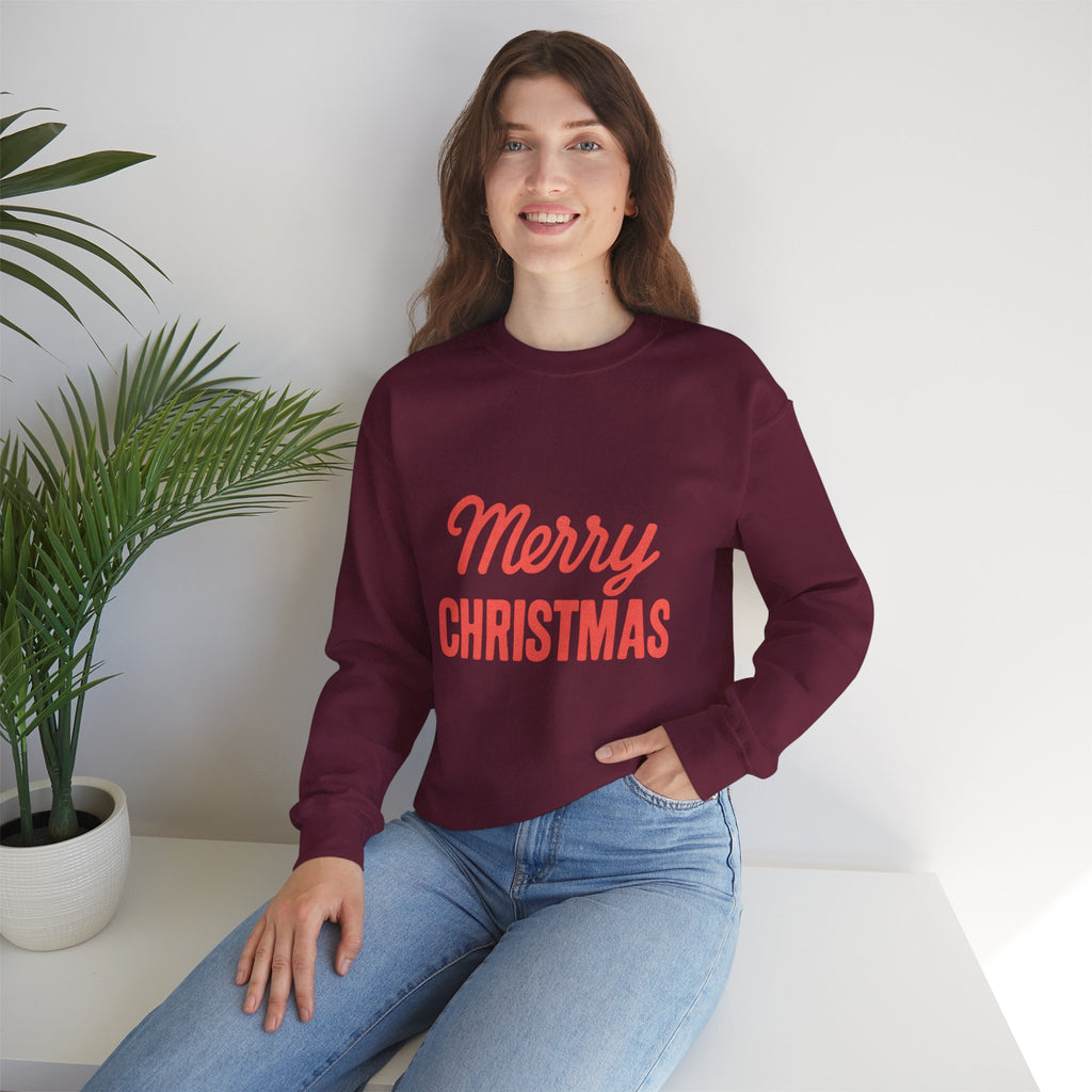 Merry Christmas Crewneck Sweatshirt – Classic Holiday Pullover