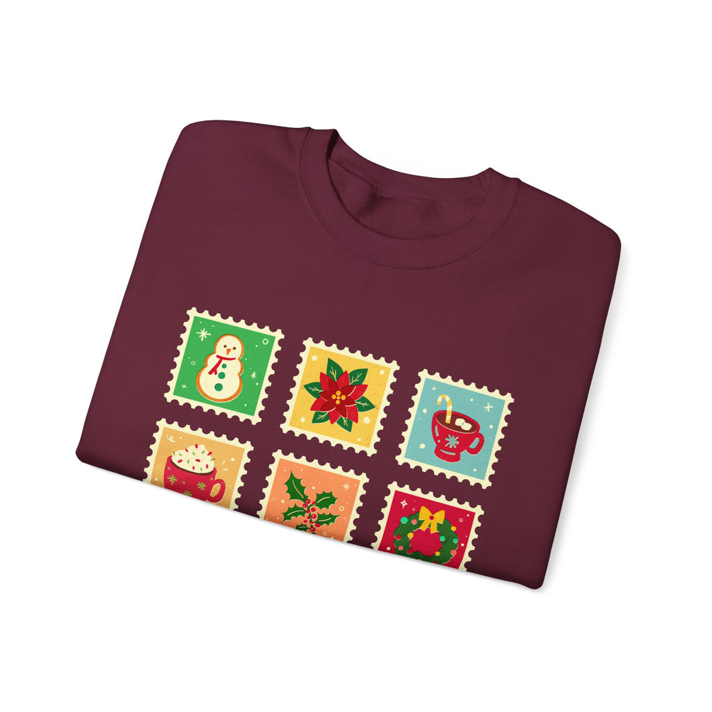 Retro Christmas Icons Sweatshirt | Vintage Holiday Graphic Crewneck for Women & Men