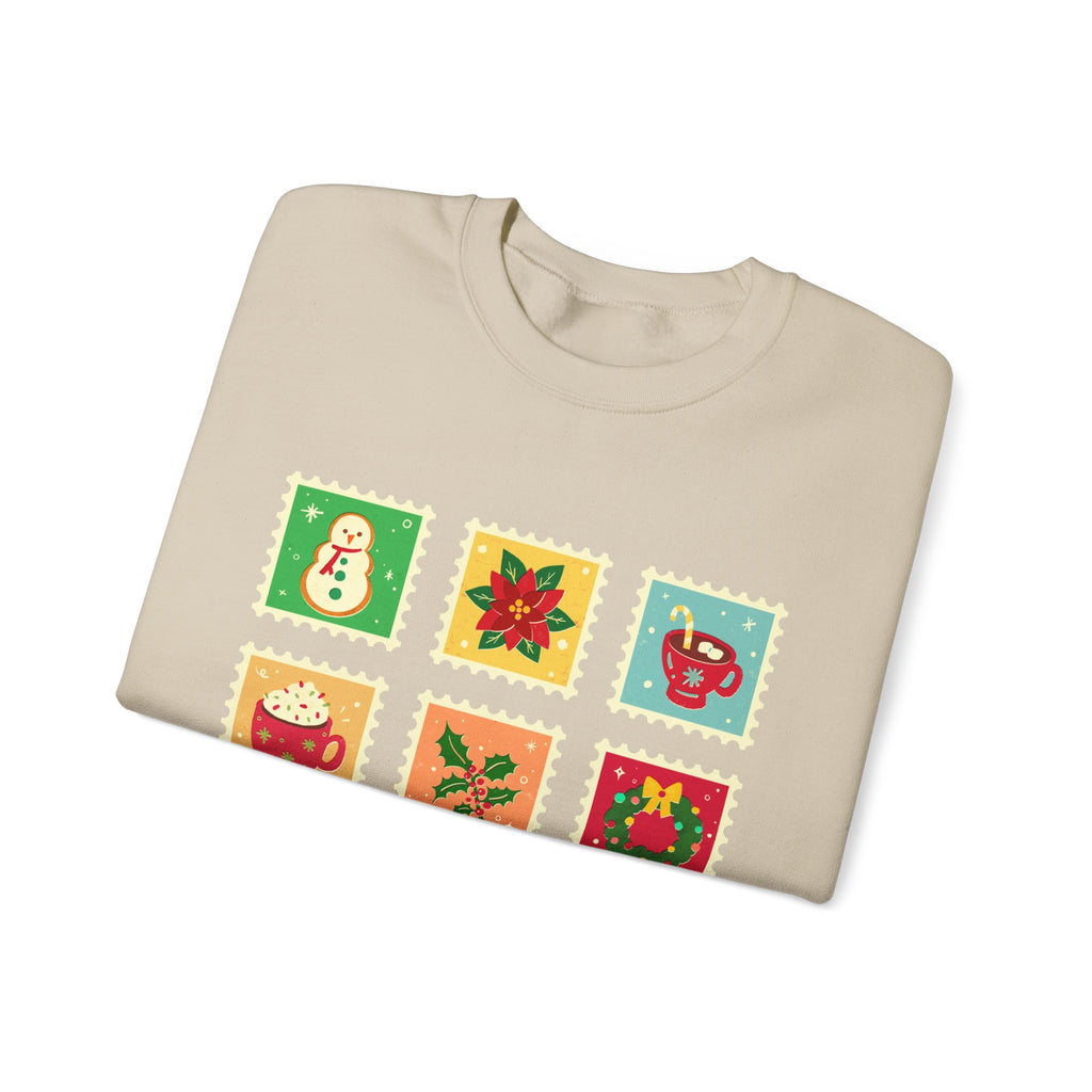 Retro Christmas Icons Sweatshirt | Vintage Holiday Graphic Crewneck for Women & Men