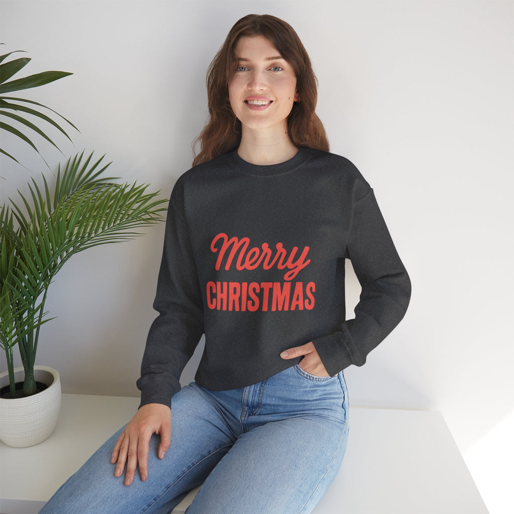 Merry Christmas Crewneck Sweatshirt – Classic Holiday Pullover