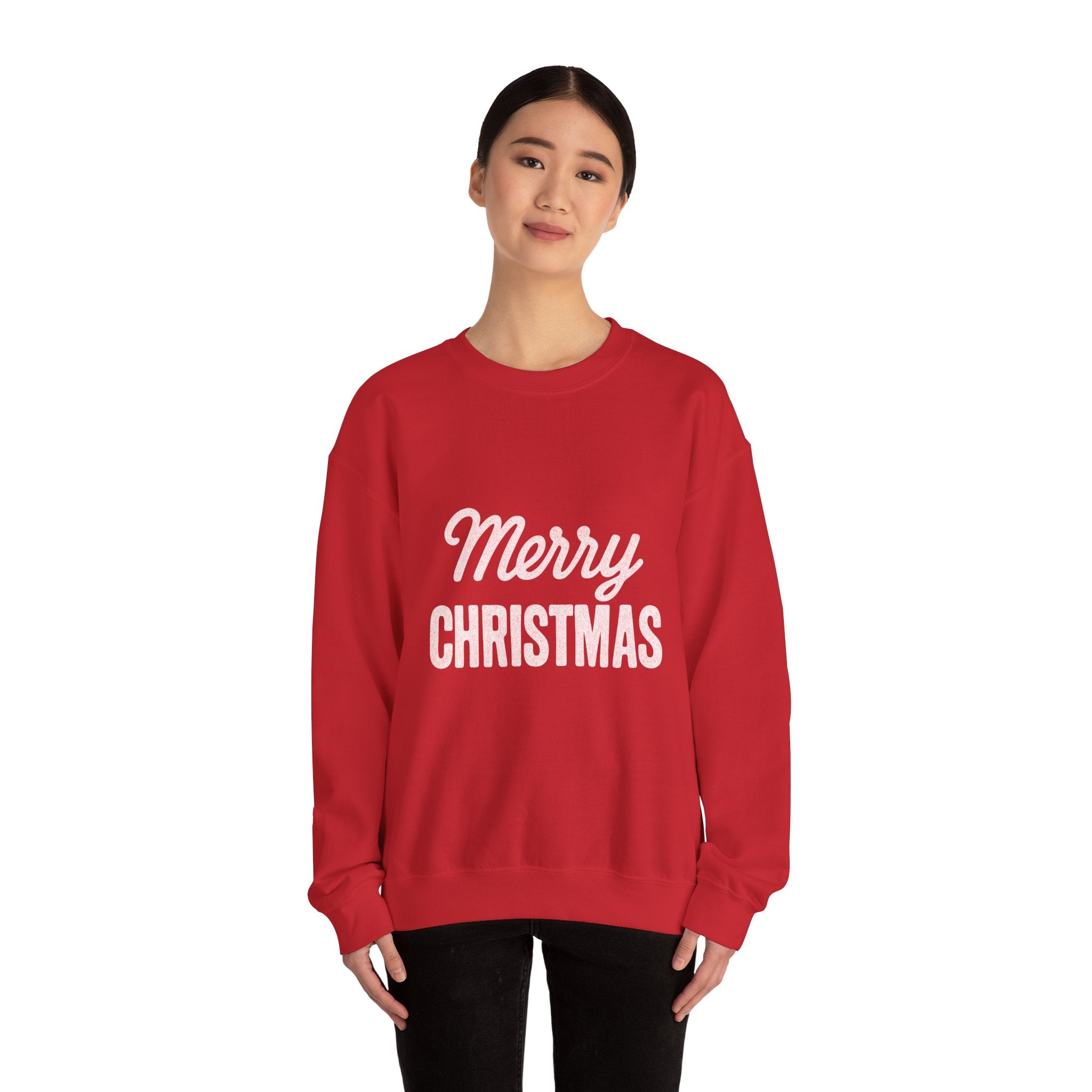 Merry Christmas Crewneck Sweatshirt – Classic Holiday Pullover