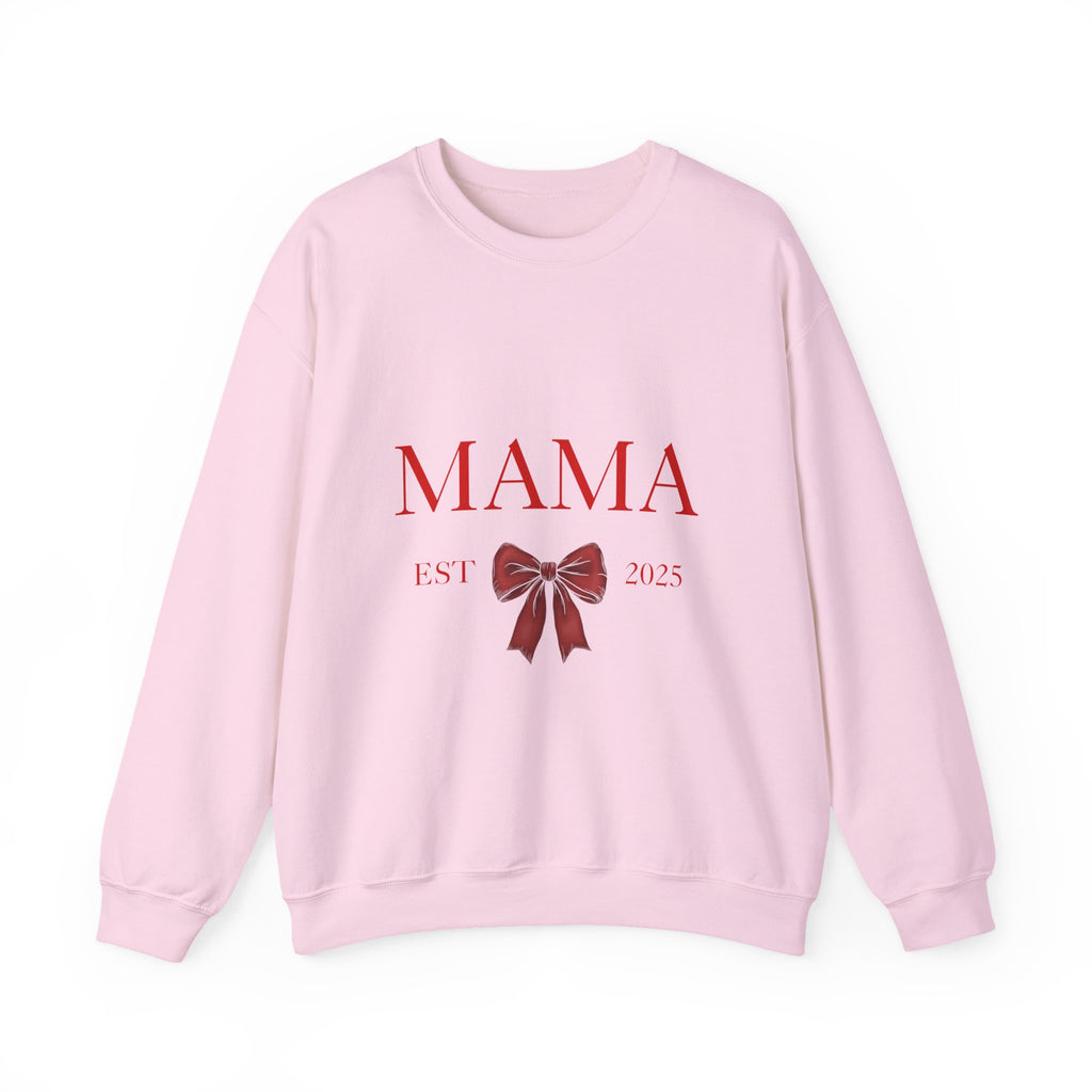 Mama | Bow Crewneck Sweatshirt | New Mom sweatshirt