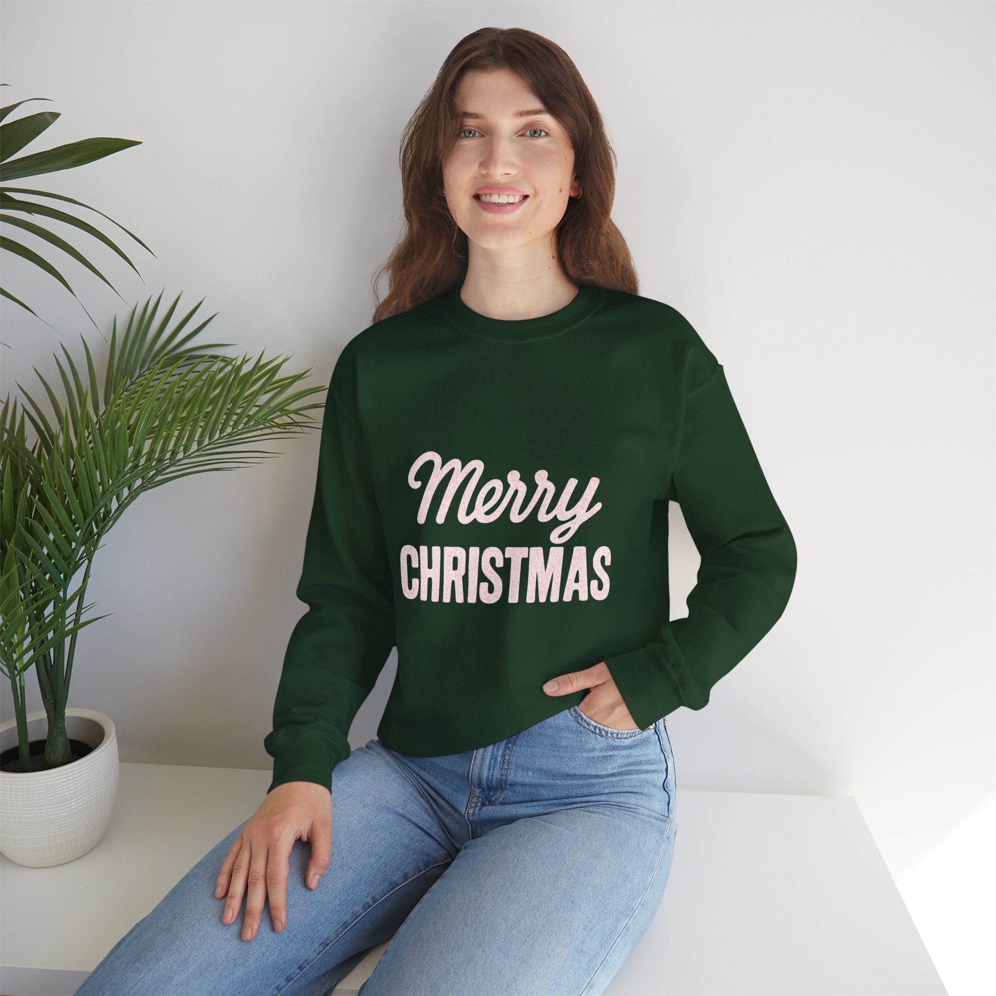 Merry Christmas Crewneck Sweatshirt – Classic Holiday Pullover
