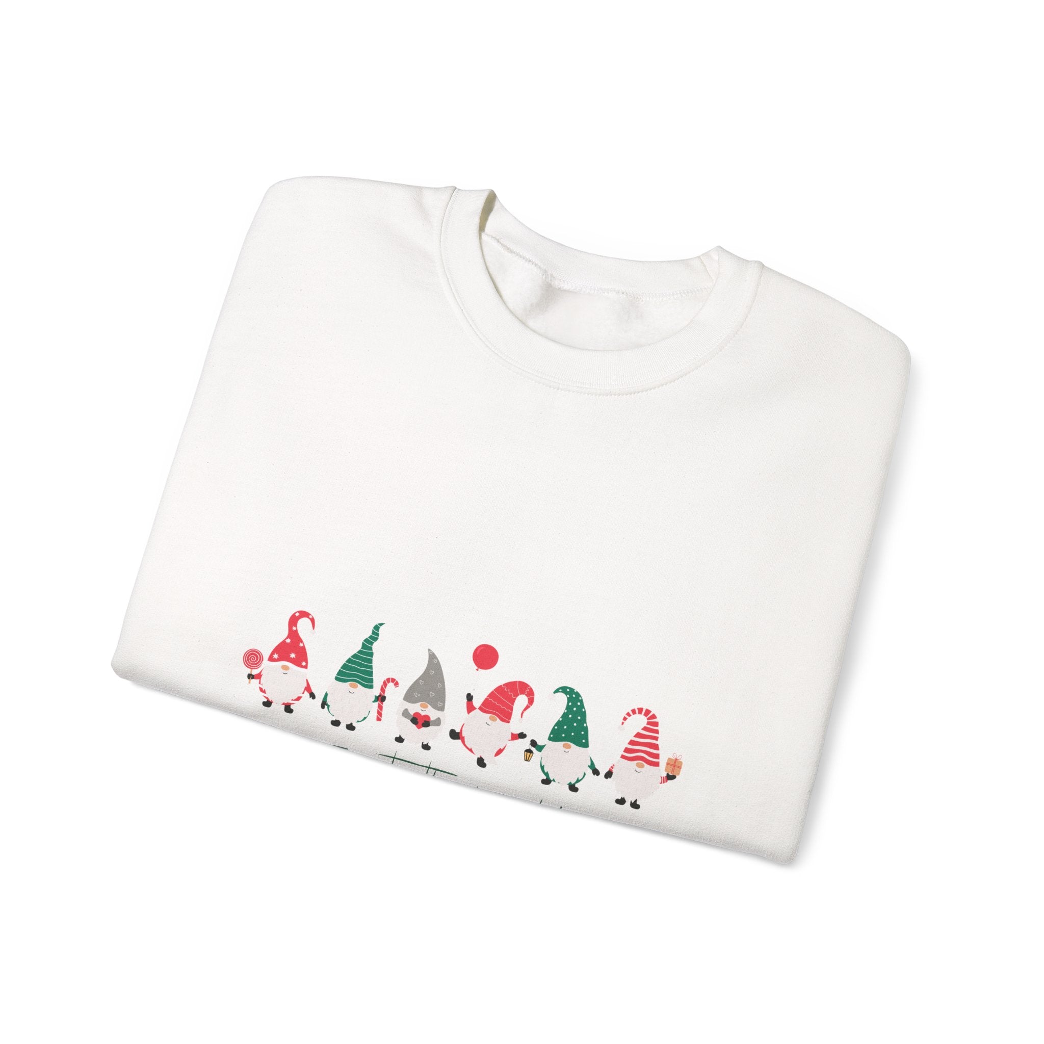 Joy to the World Gnome Christmas Sweatshirt | Cute Holiday Crewneck for Women & Men