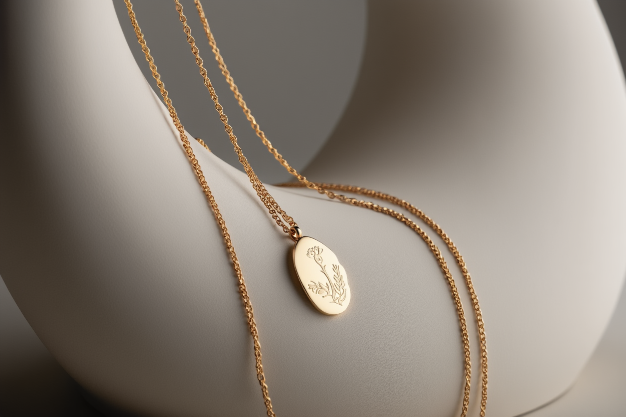 Custom Flower Necklace | Gift for her | Birth flower necklace