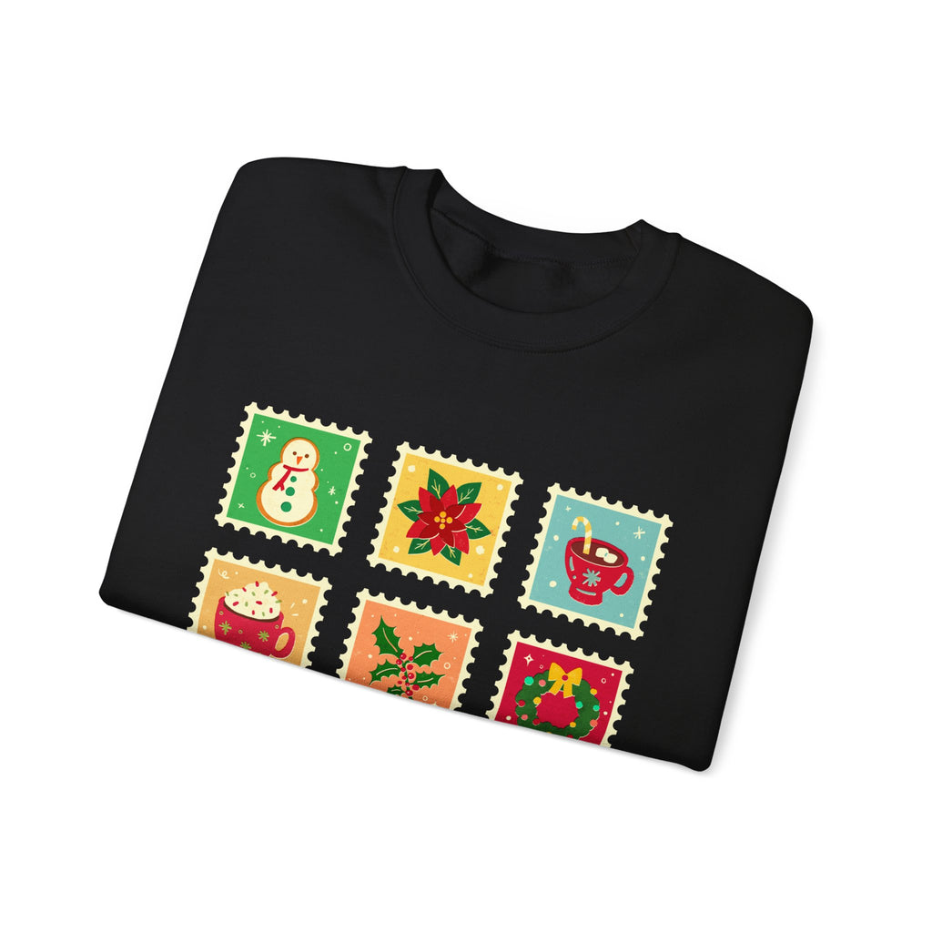 Retro Christmas Icons Sweatshirt | Vintage Holiday Graphic Crewneck for Women & Men