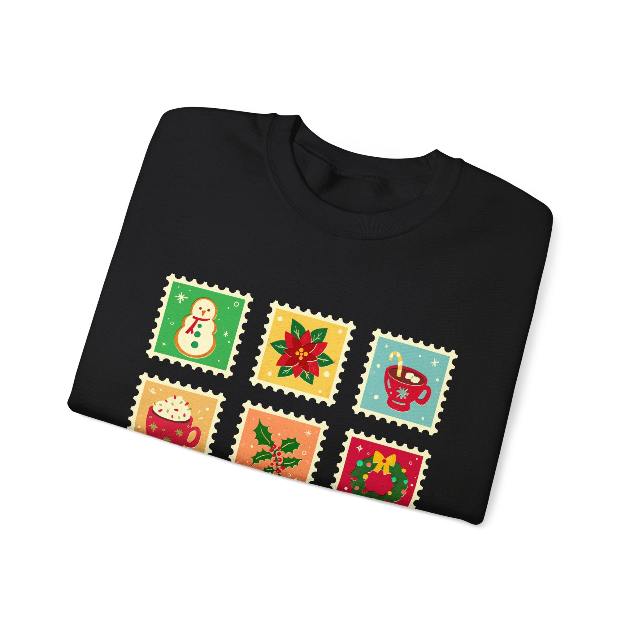 Retro Christmas Icons Sweatshirt | Vintage Holiday Graphic Crewneck for Women & Men