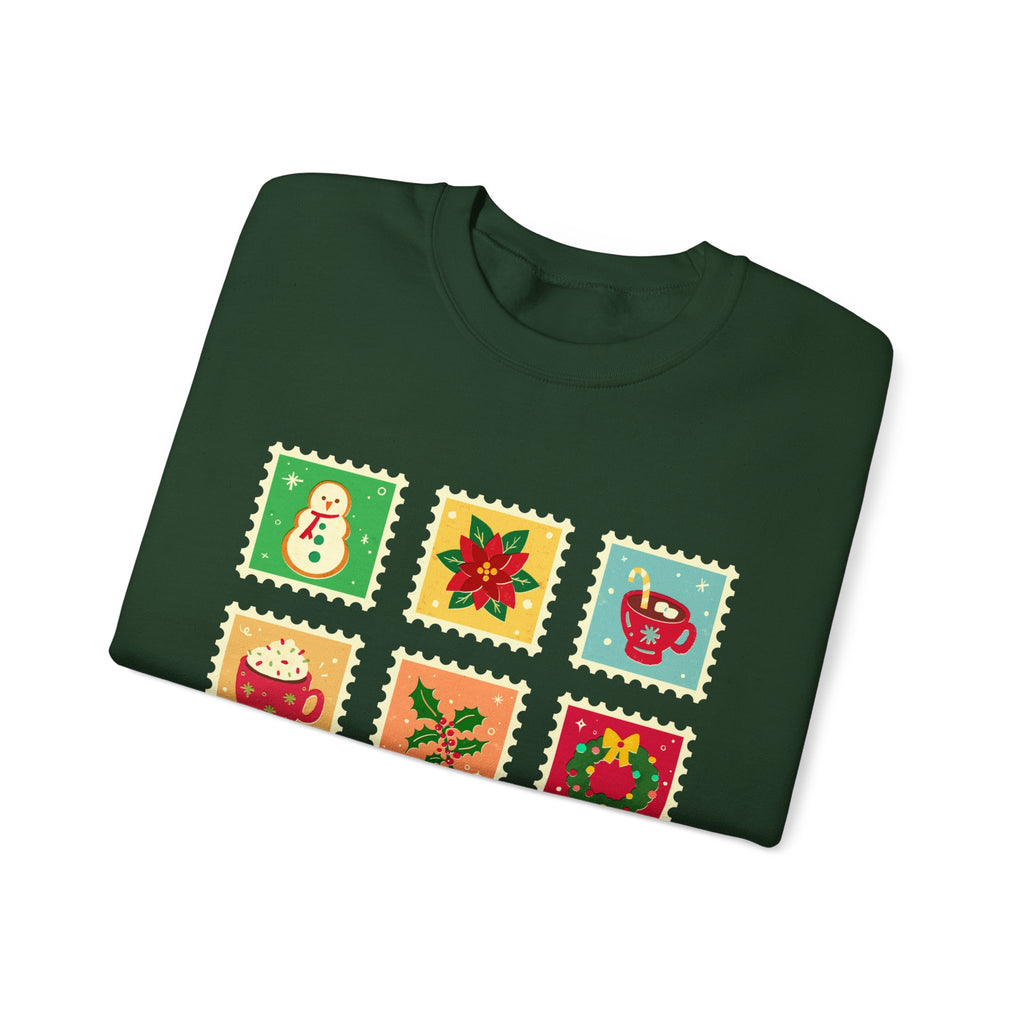 Retro Christmas Icons Sweatshirt | Vintage Holiday Graphic Crewneck for Women & Men