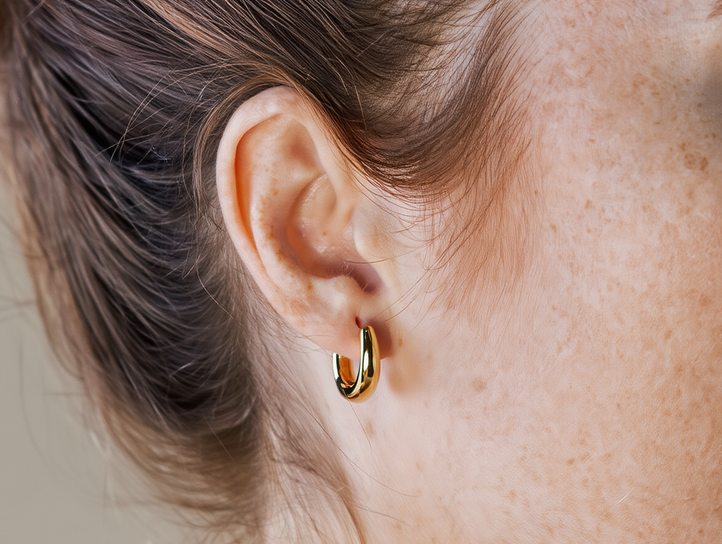 2PCS Tiny Stainless Steel Huggie Hoop Earrings┃Unisex Small Punk Circle Cartilage Piercing Jewelry