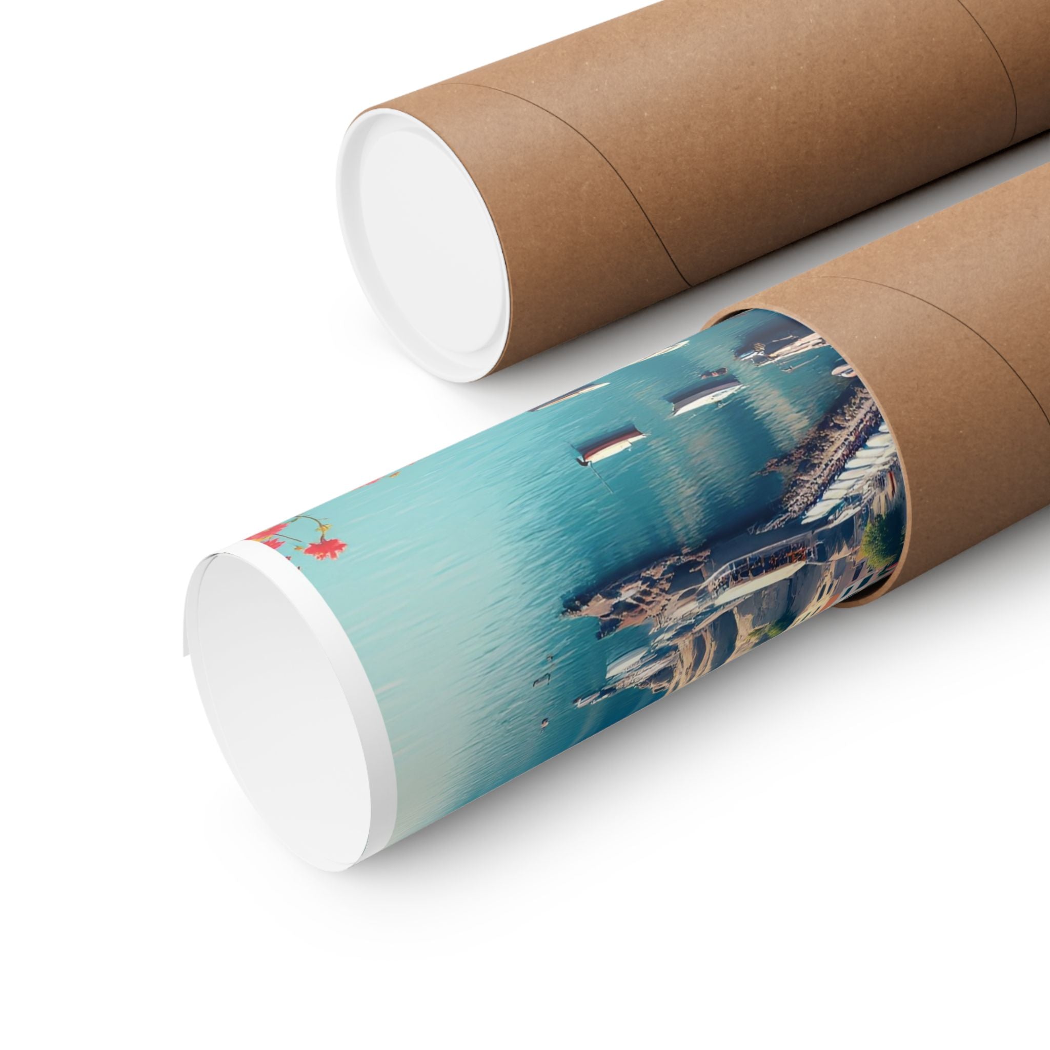 Amalfi Coast Matte Vertical Poster - Vibrant Coastal Wall Art for Home Decor