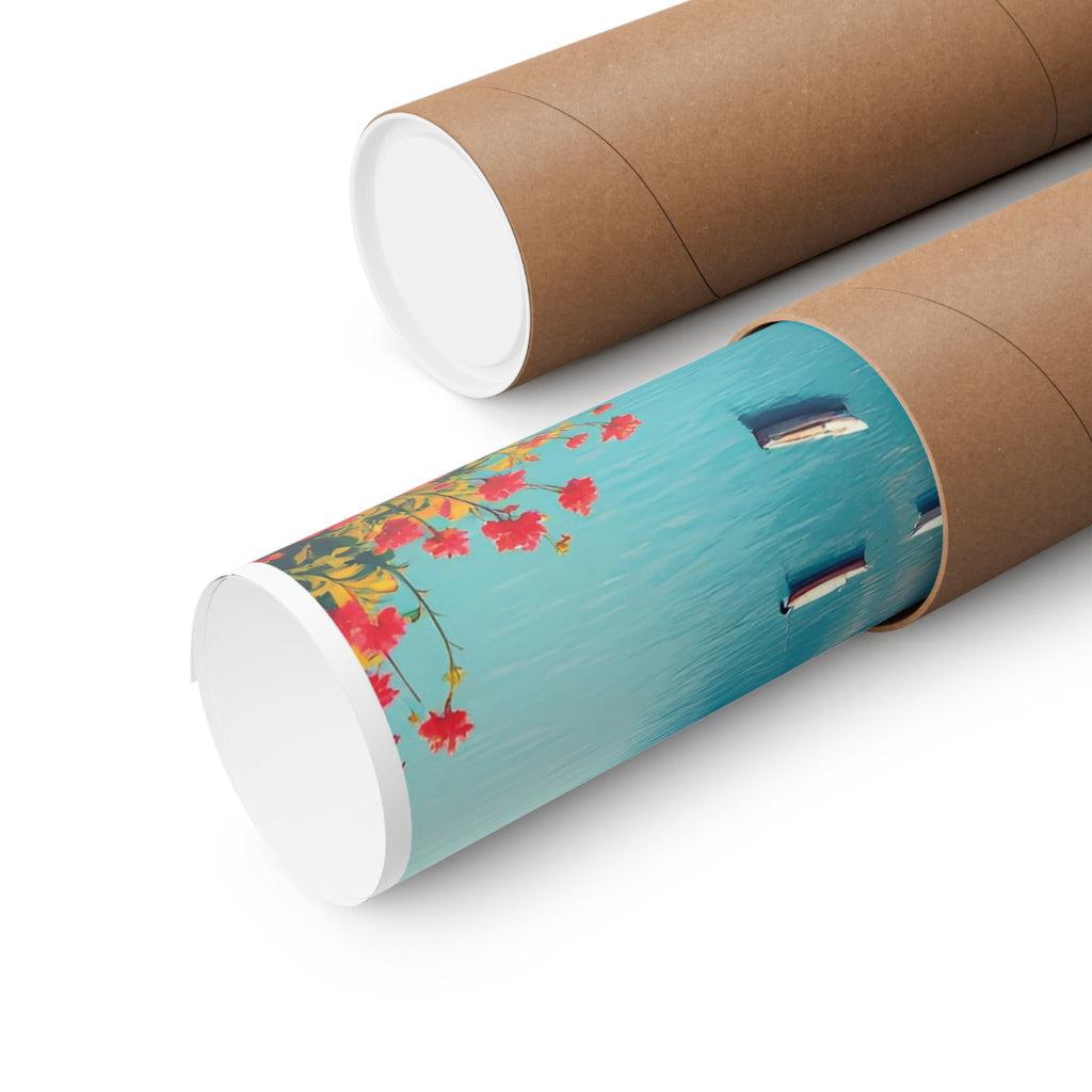 Amalfi Coast Matte Vertical Poster - Vibrant Coastal Wall Art for Home Decor