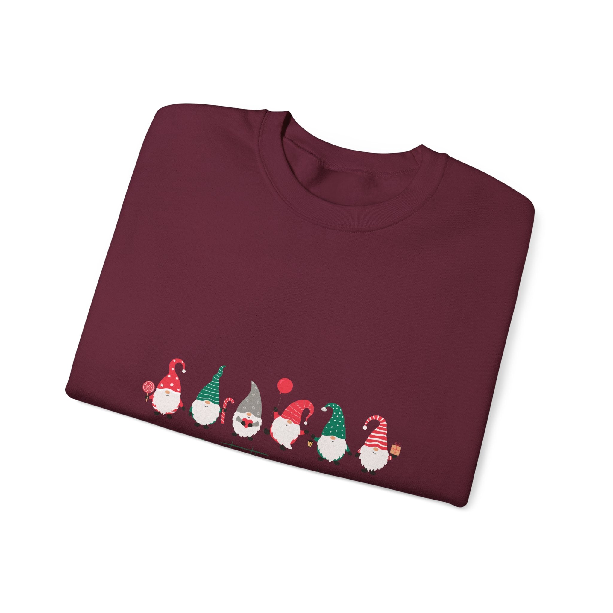 Joy to the World Gnome Christmas Sweatshirt | Cute Holiday Crewneck for Women & Men