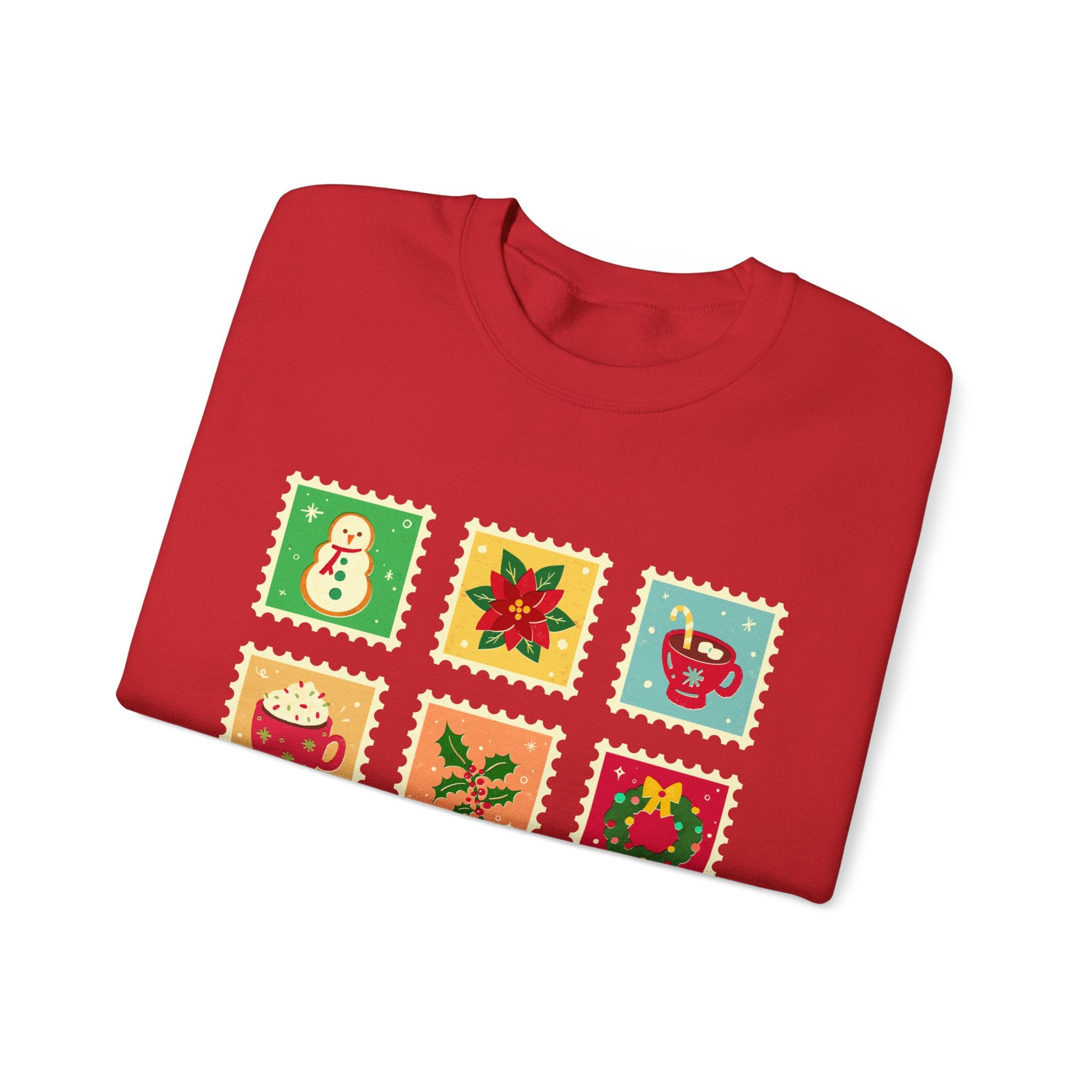 Retro Christmas Icons Sweatshirt | Vintage Holiday Graphic Crewneck for Women & Men
