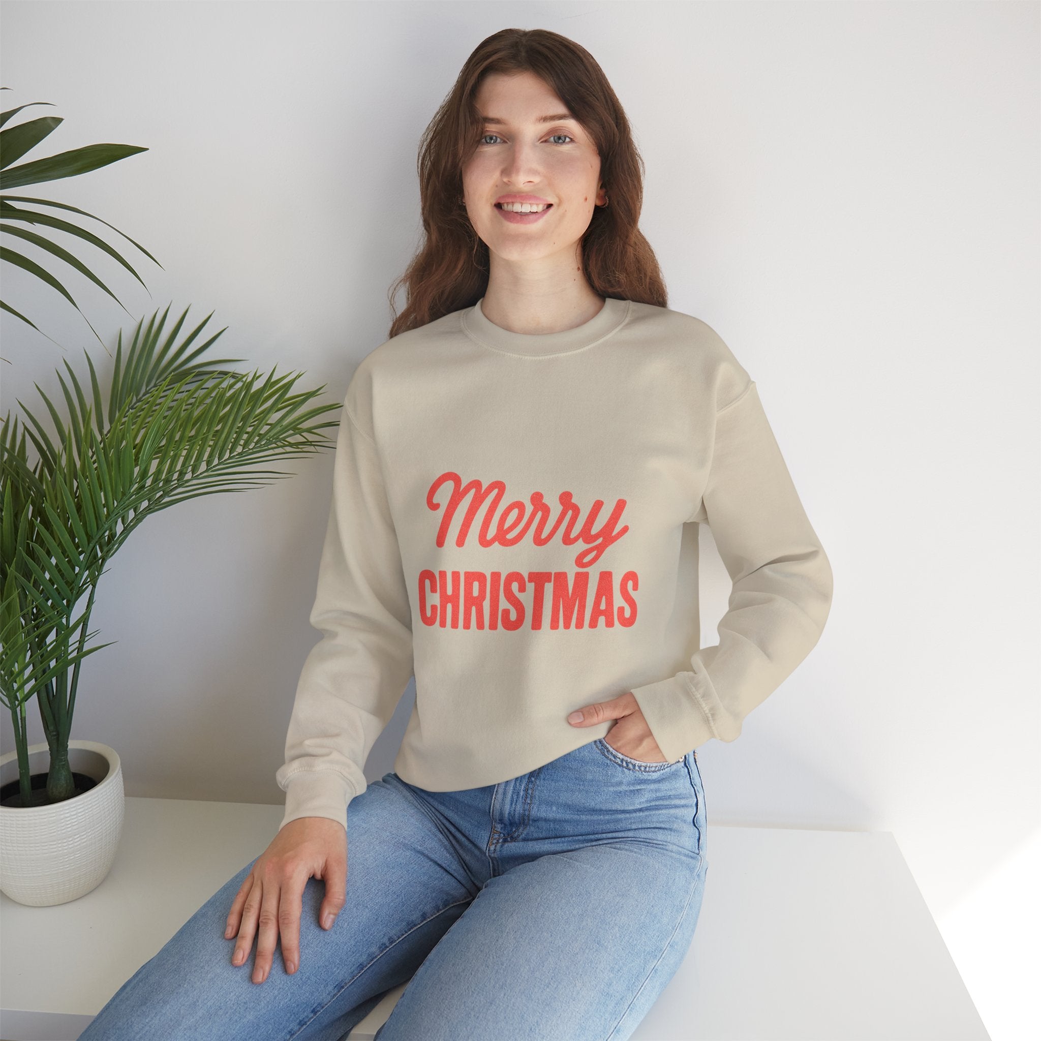 Merry Christmas Crewneck Sweatshirt – Classic Holiday Pullover