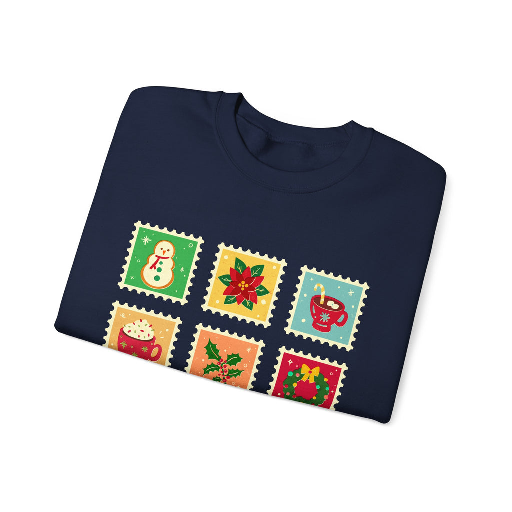 Retro Christmas Icons Sweatshirt | Vintage Holiday Graphic Crewneck for Women & Men