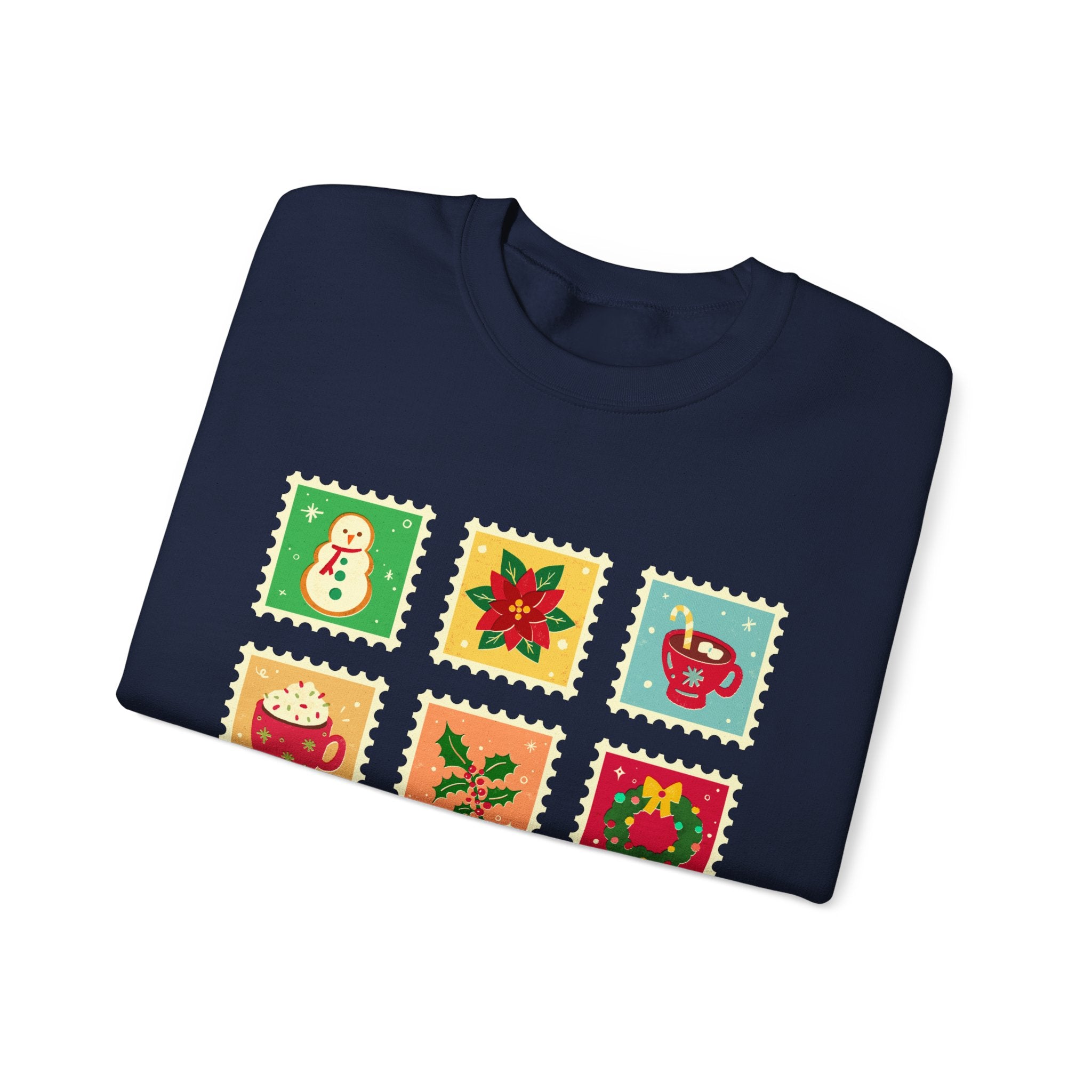 Retro Christmas Icons Sweatshirt | Vintage Holiday Graphic Crewneck for Women & Men