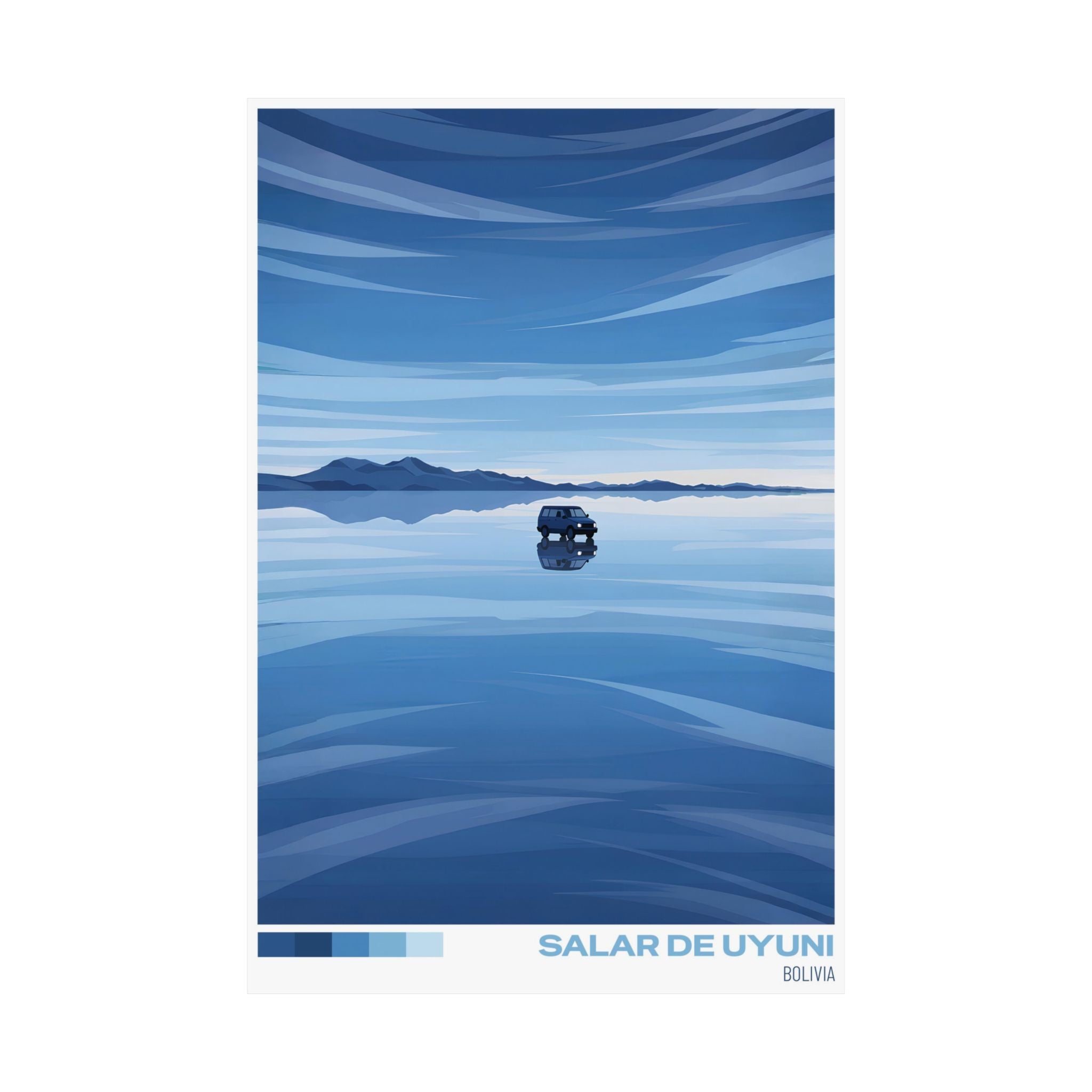 Salar de Uyuni Travel Poster | Wall art | Home decor