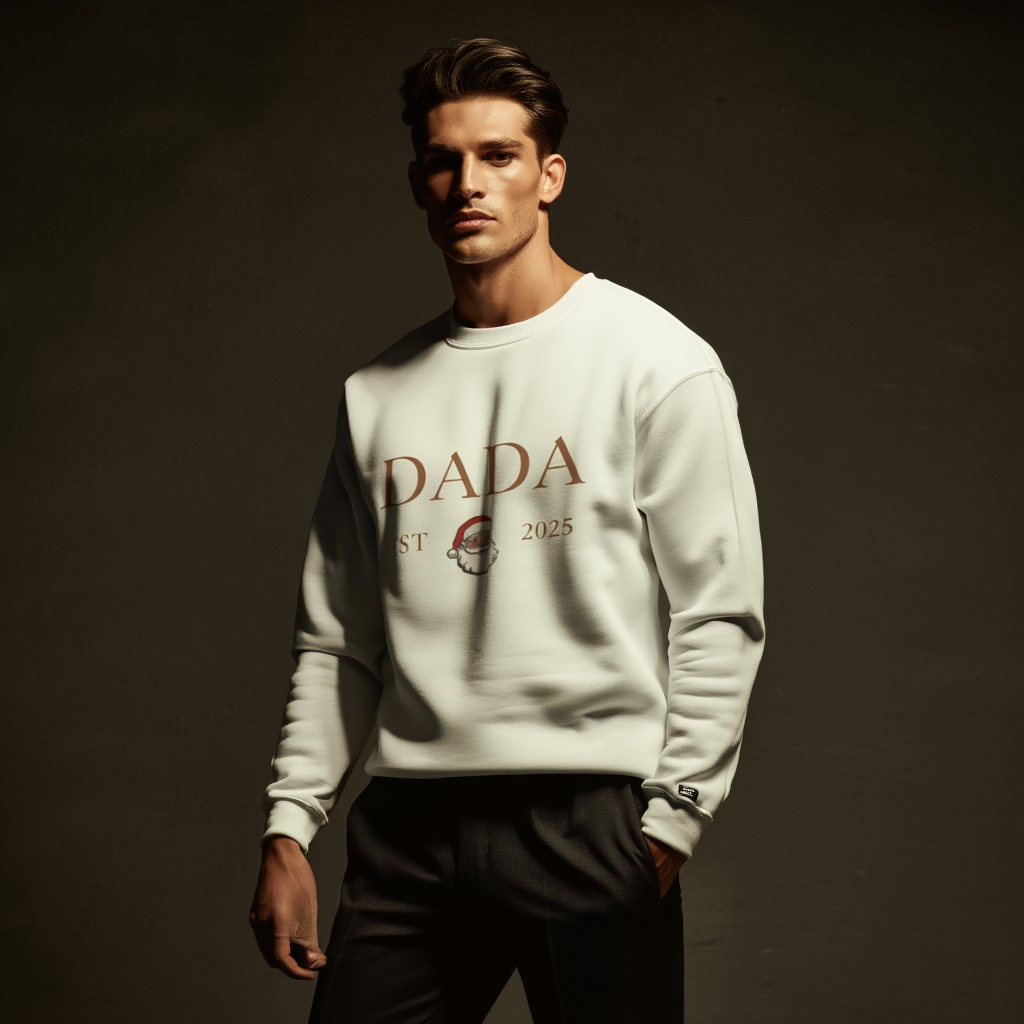 New Dad Sweatshirt | DADA Bow Crewneck | First Father’s Day Gift