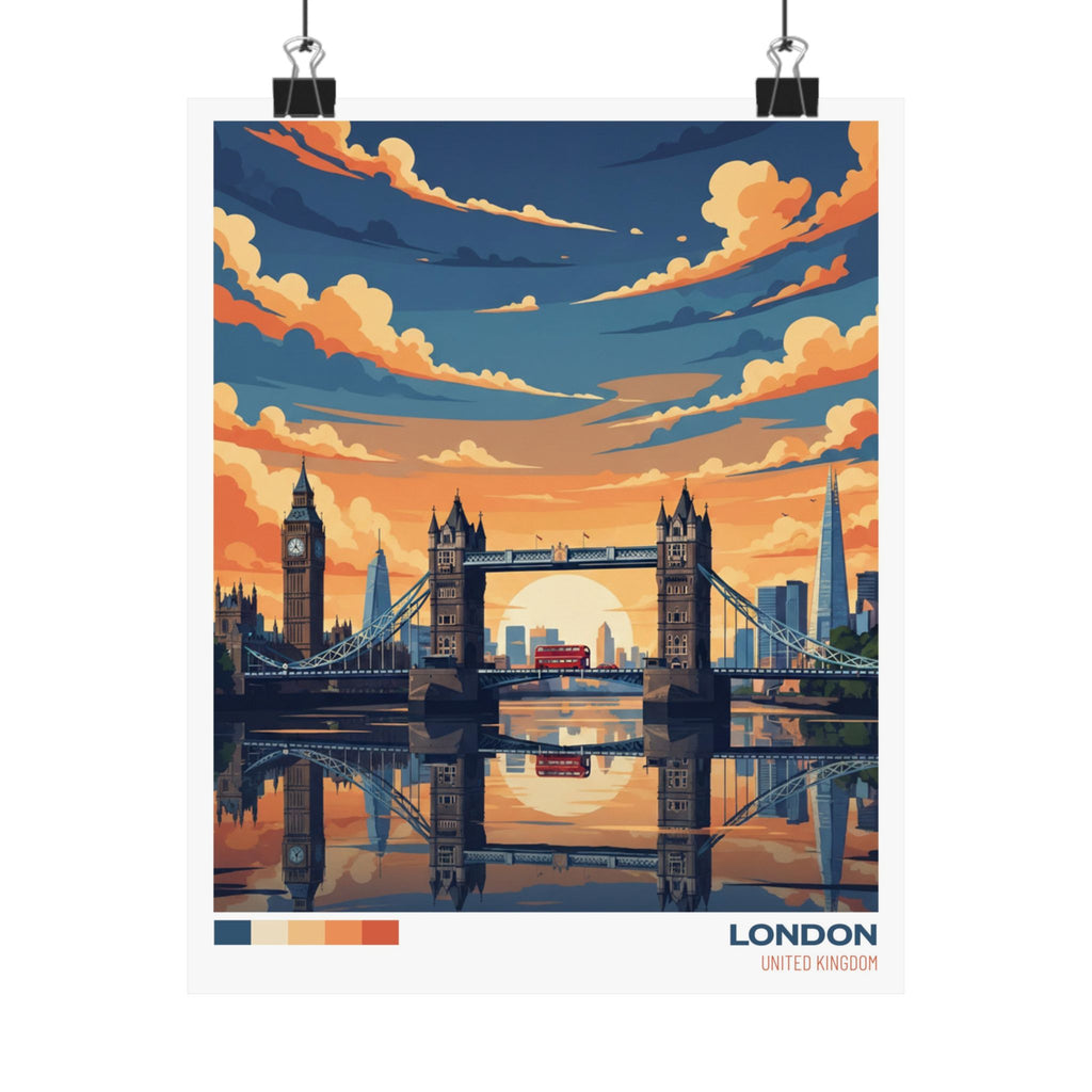 London Travel Poster | Minimalist City Art Print | Wall art | Wall decor