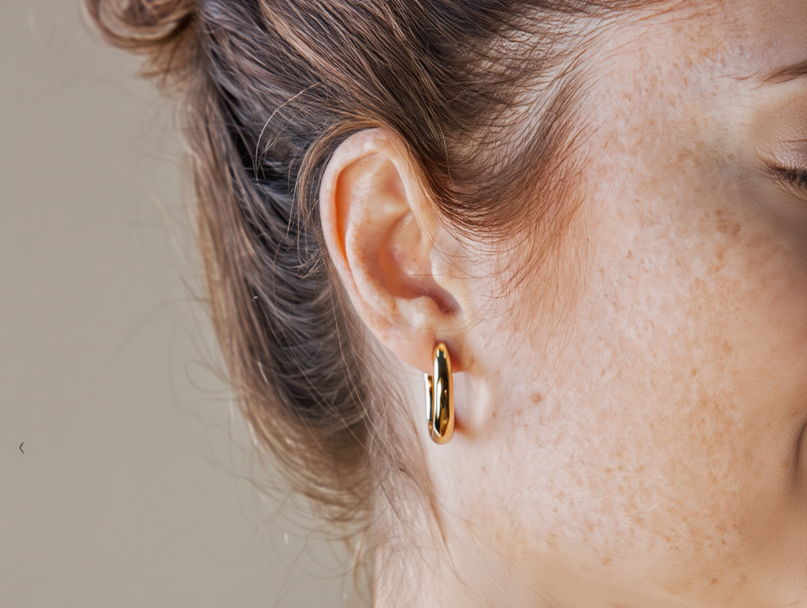 2PCS Tiny Stainless Steel Huggie Hoop Earrings┃Unisex Small Punk Circle Cartilage Piercing Jewelry