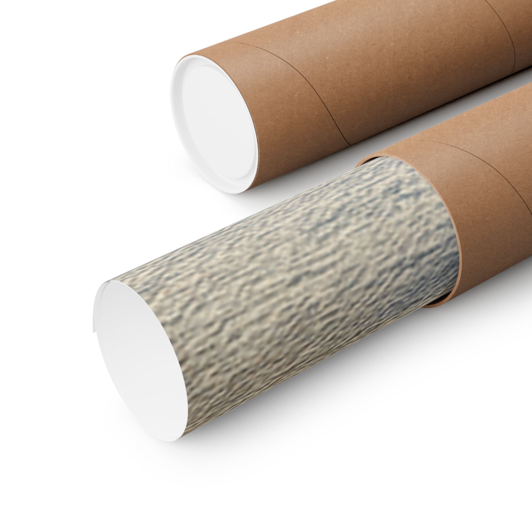 Vintage Santa Claus Matte Poster | Classic Christmas Tree Wall Art | Winter Holiday Print