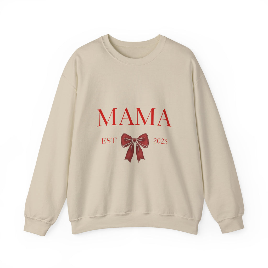 Mama | Bow Crewneck Sweatshirt | New Mom sweatshirt