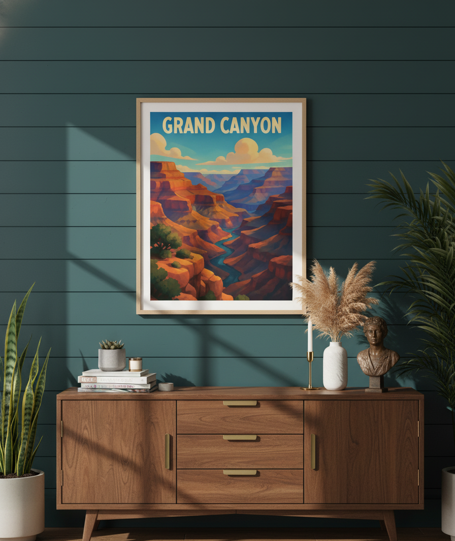 Grand Canyon Landscape Wall Art | Wall art | Wall decor | Home gift