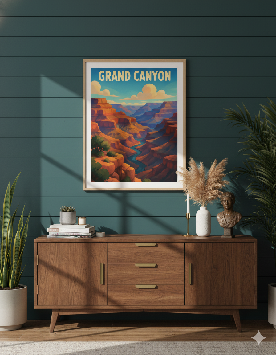 Grand Canyon Landscape Wall Art | Wall art | Wall decor | Home gift