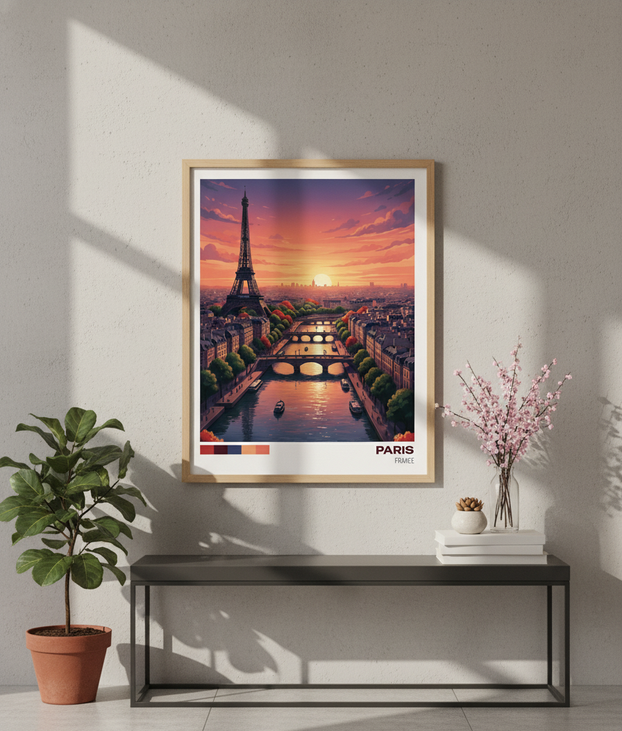 Paris Travel Print | Wall hangings | Home decor | Wall art